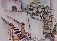Patmos - Treppe in der Chora