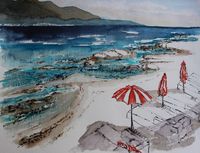 Korsika - Strand von Ajaccio