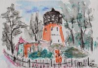 Harz_Wasserturm in Thale (Postkarte)